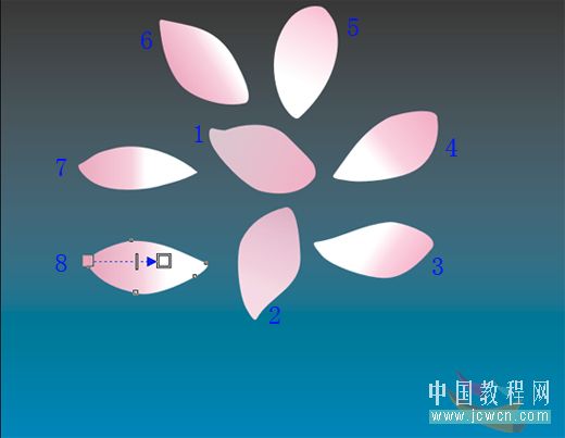 CorelDRAW绘卡通风格荷花_天极设计在线整理