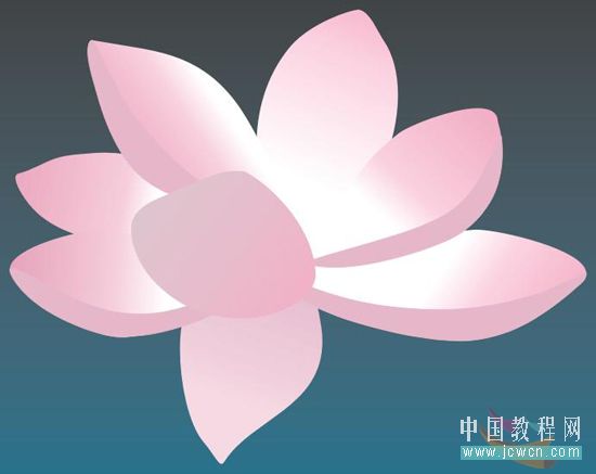 CorelDRAW绘卡通风格荷花_天极设计在线整理