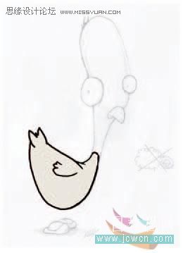 Flash CS3鼠绘教程：绘制小鸡的动画效果