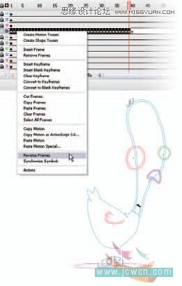 Flash CS3鼠绘教程：绘制小鸡的动画效果