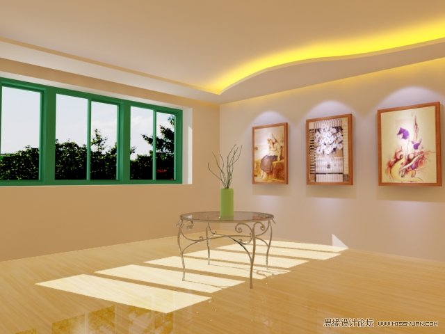 室内灯光表现中异型暗藏灯打法,PS教程,思缘教程网