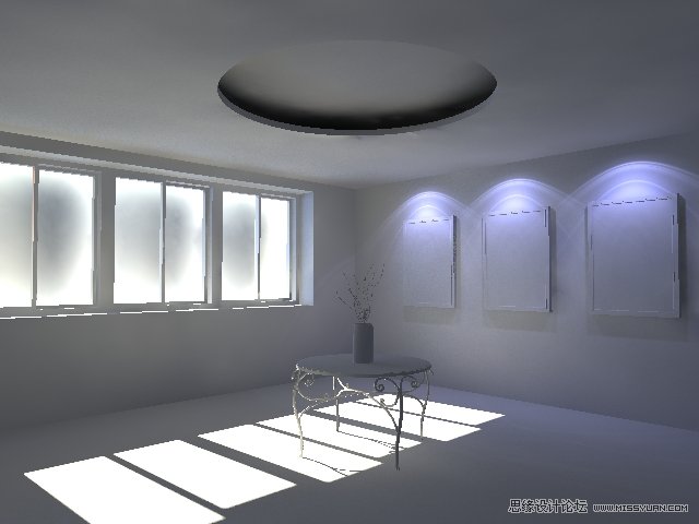 室内灯光表现中异型暗藏灯打法,PS教程,思缘教程网