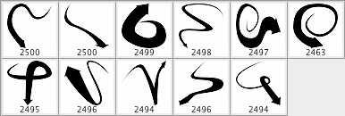 箭头主题PS笔刷包合集样式图
