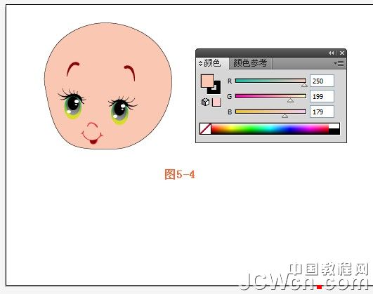 Illustrator鼠绘教程：教你画一个可爱卡通宝宝_中国教程网