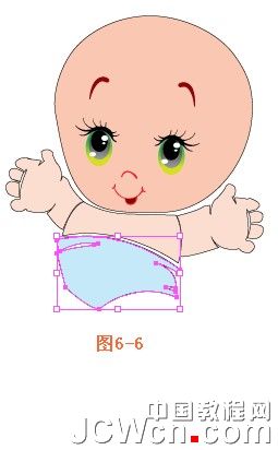 Illustrator鼠绘教程：教你画一个可爱卡通宝宝_中国教程网