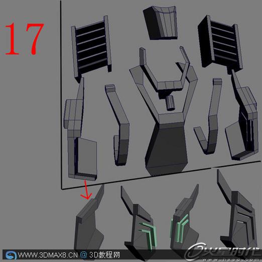 3DMAX打造经典变形金刚模型_3dMax8.CN 3DS MAX打造经典变形金刚模型