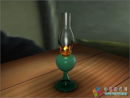 3dmax建模教程：光影逼真的3D怀旧煤油灯