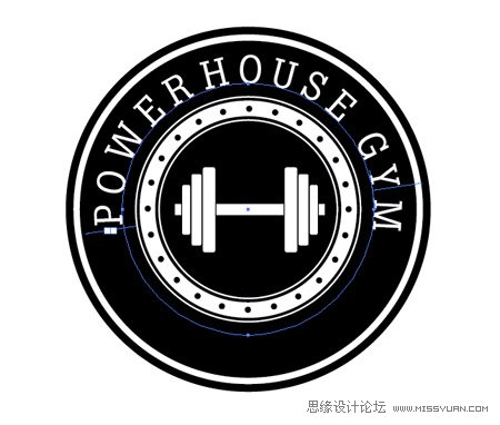 Photoshop设计复古风格的LOGO教程,PS教程,思缘教程网