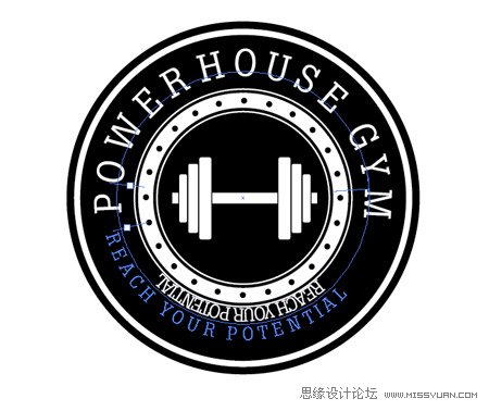 Photoshop设计复古风格的LOGO教程,PS教程,思缘教程网