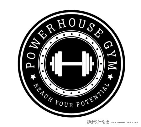 Photoshop设计复古风格的LOGO教程,PS教程,思缘教程网