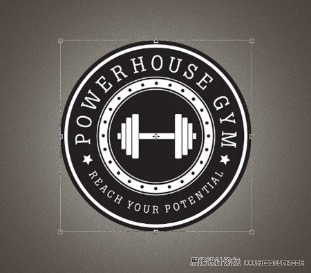 Photoshop设计复古风格的LOGO教程,PS教程,思缘教程网