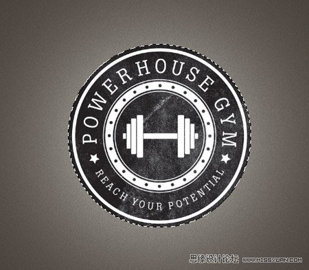 Photoshop设计复古风格的LOGO教程,PS教程,思缘教程网