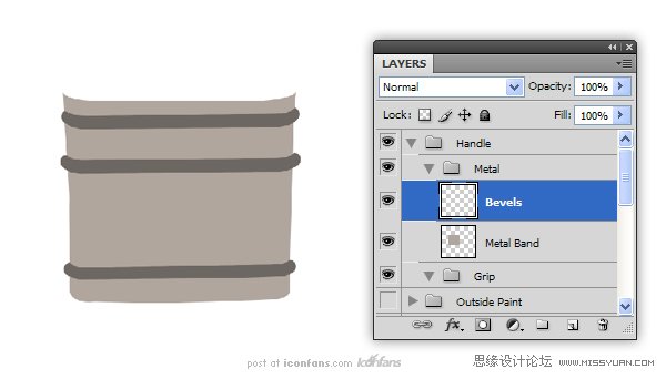 Photoshop绘制逼真的油漆毛刷,PS教程,思缘教程网