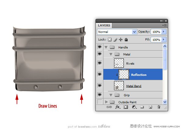 Photoshop绘制逼真的油漆毛刷,PS教程,思缘教程网
