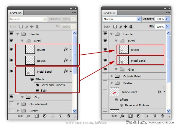 Photoshop绘制逼真的油漆毛刷,PS教程,思缘教程网