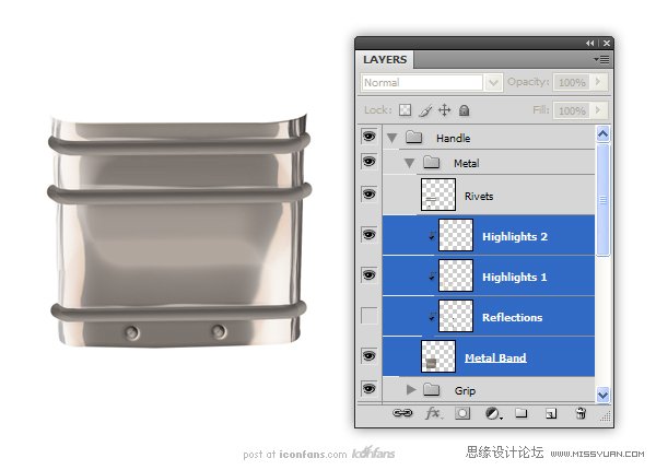 Photoshop绘制逼真的油漆毛刷,PS教程,思缘教程网