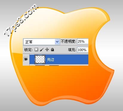 Photoshop制作高光质感苹果图标,PS教程,思缘教程网