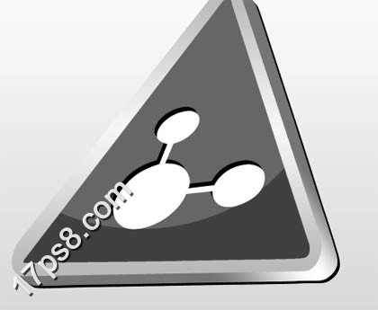 Photoshop打造高光立体三角形图标,PS教程,思缘教程网