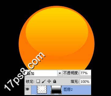 Photoshop打造高光橘色RSS按钮,PS教程,思缘教程网