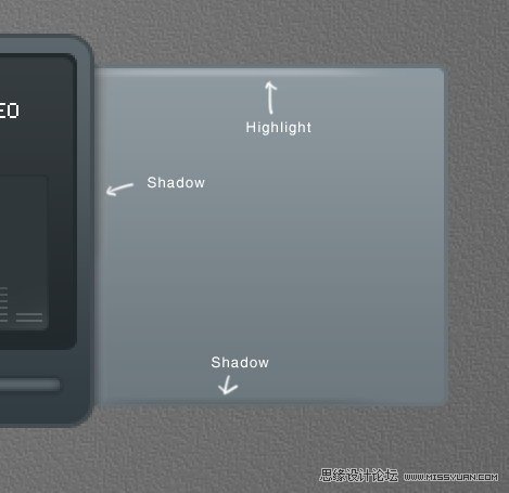 Photoshop设计一个时尚MP3播放器教程,PS教程,思缘教程网