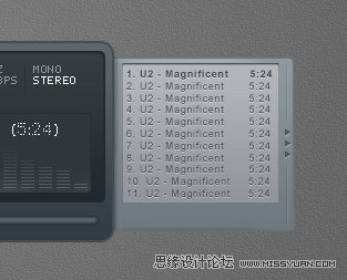 Photoshop设计一个时尚MP3播放器教程,PS教程,思缘教程网