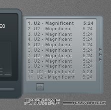 Photoshop设计一个时尚MP3播放器教程,PS教程,思缘教程网