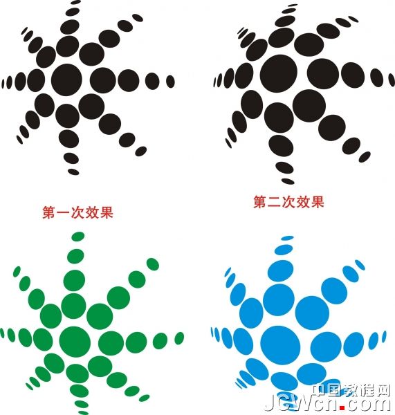 CorelDRAW教程：鱼眼工具运用制作精美图案_中国教程网
