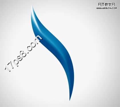 PS钢笔和图层样式绘制高光质感的彩色羽毛Logo_webjx.com