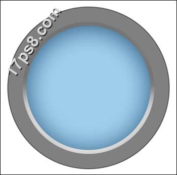 Photoshop绘制蓝色圆形网页按钮,PS教程,思缘教程网