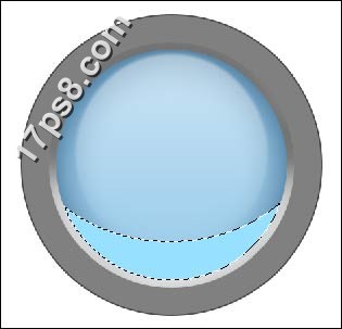 Photoshop绘制蓝色圆形网页按钮,PS教程,思缘教程网