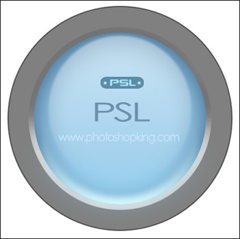 Photoshop绘制蓝色圆形网页按钮,PS教程,思缘教程网