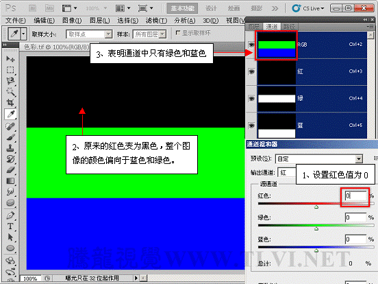Photoshop初学者教程：解析通道混合器的原理,PS教程,思缘教程网