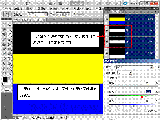 Photoshop初学者教程：解析通道混合器的原理,PS教程,思缘教程网