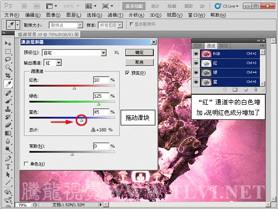 Photoshop初学者教程：解析通道混合器的原理,PS教程,思缘教程网