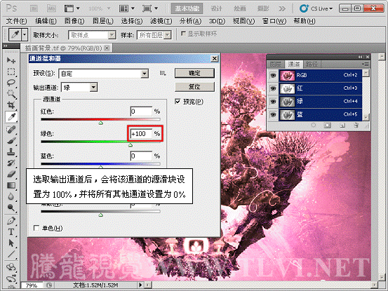 Photoshop初学者教程：解析通道混合器的原理,PS教程,思缘教程网