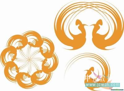 CorelDRAW入门教程：变形工具七步巧绘凤凰_中国教程网