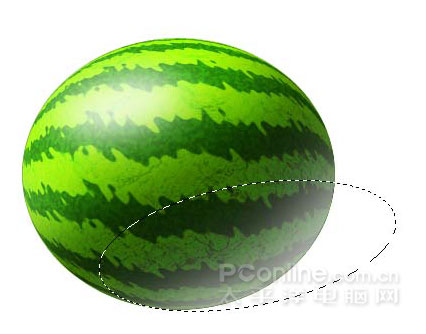 Photoshop鼠绘教程：教你绘制逼真可口的西瓜_中国教程网