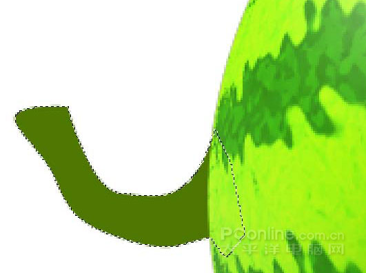 Photoshop鼠绘教程：教你绘制逼真可口的西瓜_中国教程网