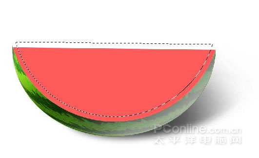 Photoshop鼠绘教程：教你绘制逼真可口的西瓜_中国教程网