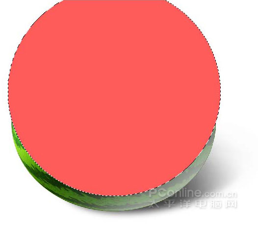 Photoshop鼠绘教程：教你绘制逼真可口的西瓜_中国教程网
