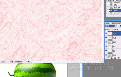 Photoshop鼠绘教程：教你绘制逼真可口的西瓜_中国教程网