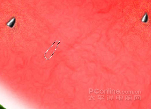 Photoshop鼠绘教程：教你绘制逼真可口的西瓜_中国教程网
