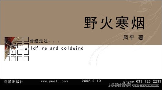 文字在设计中的运用：封面设计实例,PS教程,思缘教程网