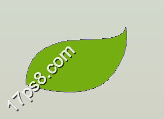 清新绿叶文字特效 ps教程