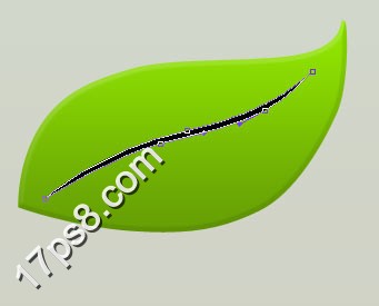 清新绿叶文字特效 ps教程