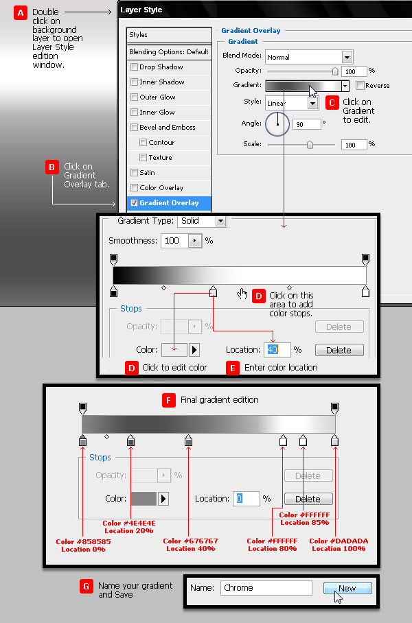 Photoshop制作质感的金属立体字,PS教程,思缘教程网