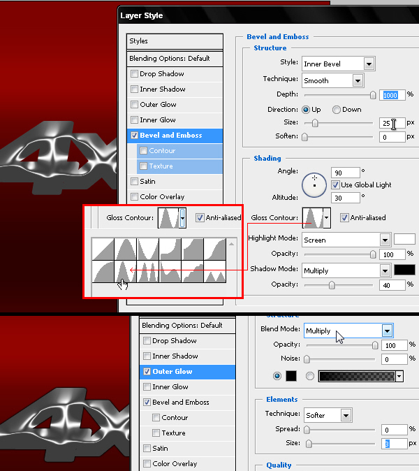 Photoshop制作质感的金属立体字,PS教程,思缘教程网