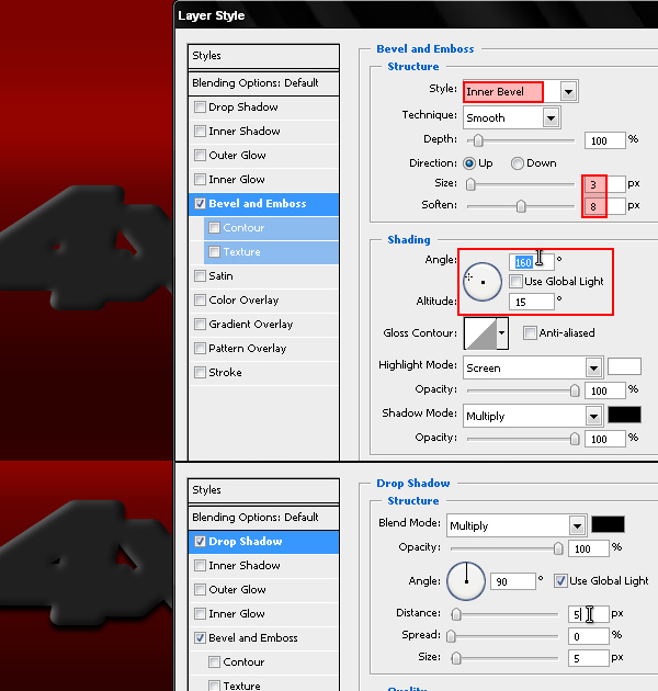 Photoshop制作质感的金属立体字,PS教程,思缘教程网