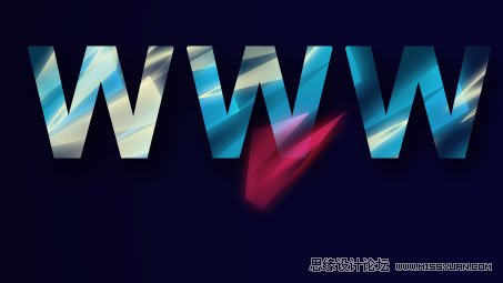 Photoshop制作五彩斑斓的文字教程,PS教程,思缘教程网