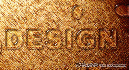 Photoshop水滴样式及效果字制作教程